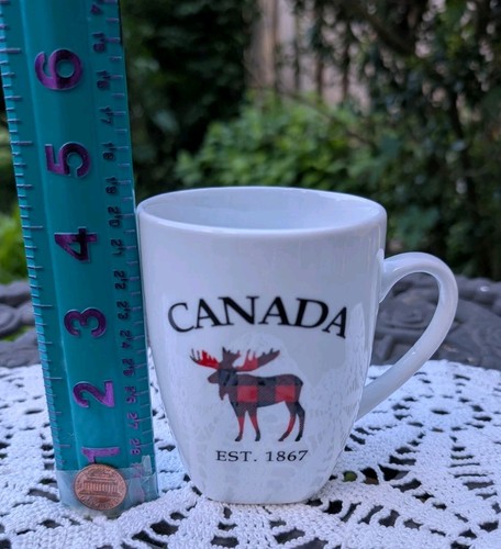 Red moose coffee tea mug - red,